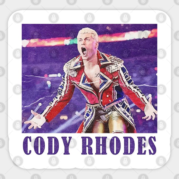 Cody Rhodes Sticker by ahmadist